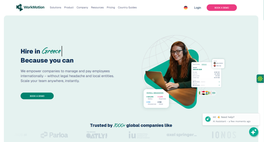Workmotion EOR