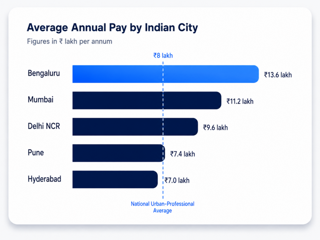 Average Annual Pay in Indian City